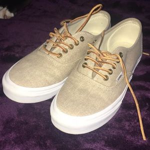 Beige Vans 8.5